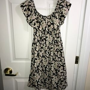Floral off-the-shoulder dress